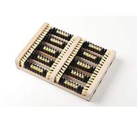 Felpudo con Cepillos - Felpudo Exterior con Alfombrilla Antideslizante - Limpiador Zapatillas para Botas y Zapatos - Uso Interior y Exterior - Madera/Plástico