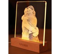 Panorama Lámpara Personalizada con Foto 15x10 cm - Comunion Regalo Boda - Mesita de Noche - Regalos Originales - Cuadro Personalizado Luminoso