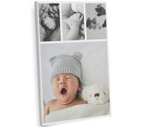 Panorama Lienzo Collage Personalizado con Fotos 30x40 cm - 4 Fotos - De 3 a 10 Fotografías - 20 Tamaños - Regalo Cuadro - Patrón 4