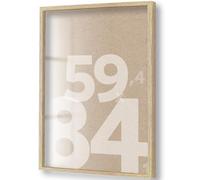 Panorama Marcos de Fotos A1 59,4x84,1 cm Marrón - Porta Retratos de Madera para Regalo, Comunión, Diploma, Cumpleaños y Fotografías Boda