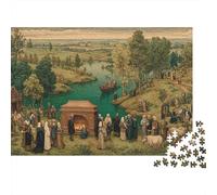 Panorama Rural, procesión fúnebre vikingaRompecabezas De 1000 Piezas Juegos Educativos De Desafío para Adultos, Decoración del Hogar52x38cm/1000pcs