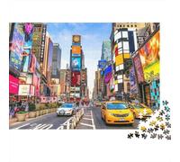 Panorama Urbano Calle Puzzle de 1000 Piezas Papel para Adultos Tráfico Nocturno Luces relajación Decoración Familia Regalo 70x50cm/1000pcs