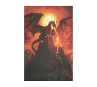 Paños de cocina con diseño de dragón que respira fuego, paños de cocina decorativos suaves y absorbentes para cocinar, juego de 1