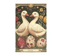 Paños de cocina de algodón con diseño de pato de Pascua Tarot Cards - Toallas absorbentes de microfibra a granel, secado rápido, 28 x 18 pulgadas, juego de 6