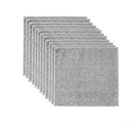 Paños de cocina de microfibra, 12 unidades, color gris | Microfibras grises, suaves para la piel, no se forman pelusas, ideal para platos y superficies