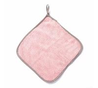 Paños de cocina extra absorbentes, paños de cocina de terciopelo coral para limpieza, paños de cocina sin pelusas, lavables, 27,5 x 25 cm (rosa claro)