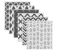 Paños de cocina suecos de 17 x 19,5 cm, lavables y absorbentes de celulosa de madera y algodón, paños de limpieza, paños de esponja para cocina, paños de cocina reutilizables (6 unidades)