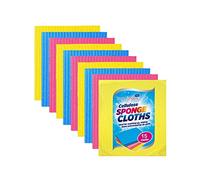 Paños de cocina suecos ecológicos con esponja de celulosa, biodegradable, superabsorbente para lavar platos, limpiar superficies y fregar derrames, cocina, hogar, paños reutilizables multiusos (5)