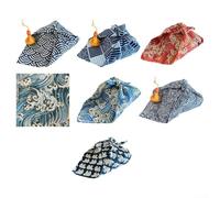 Paños de envoltura Furoshiki de algodón, paquete de 7 cuadrados de tela de estilo japonés de 30 x 30 cm, envoltorio reutilizable para regalo sin plástico, patchwork, acolchado, proyectos de