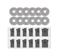 Paños de fregona, Bolsa for Polvo, Piezas de aspiradora compatibles con Dreame X30/x40/x50Ultra S10/s30ProUltra L10s proultra l40s proultra l50 proultra(24pcs Set)