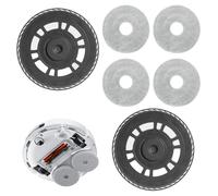 Paños de fregona con soporte de repuesto, paños con soporte de repuesto, accesorios para Dreame L10s Pro Ultra Heat/L10s Ultra Gen2/X30 Ultra/X40 Ultra/L20 Ultra/X40 Master/L40 Ultra, piezas de