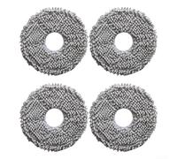 Paños de fregona de repuesto para ECOVACS T30C Pro y para OMNI para robot aspirador, paquete de 4 o 10, instalación rápida y fácil con material de microfibra (paquete de 4)