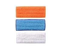 Paños De Fregona, Kit De Almohadillas Lavables, Compatibles Con Roomba, Braava, Jet Serie 200, 240, 241, 245 Y 250. Repuestos For Aspiradoras Robot.(White orange blue)