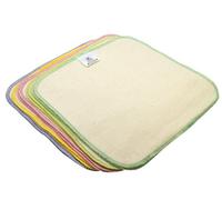 Paños de limpieza de flor, 10 unidades, franela de algodón