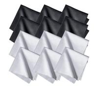 Paños de Limpieza de Microfibra, 12 Piezas Paño Microfibra 30 * 30CM Paños Limpia Gafas para Lentes, Gafas, Pantallas, tabletas, anteojos
