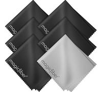 Paños de Limpieza de Microfibra MagicFiber - para Todas Las Pantallas LCD, tabletas, Objetivos y Otras Superficies sensibles (5 Negros y 1 Gris 15,2 x 17,8 cm)