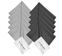 Paños de Limpieza de Microfibra - Paquete de 12 - para Limpiar Anteojos, Gafas, Lentes de Cámara, iPad, Tablets, Phones, iPhone, Teléfonos Android, Laptops, Pantallas LCD