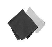 Paños de limpieza de microfibra, paquete de 2 unidades, 17,5 x 14,5 cm, paño de limpieza premium para gafas, gafas, lentes de sol, portátiles, lentes, pantallas LCD