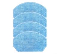 Paños de microfibra compatibles con robot aspirador Nedis WIFIVCR001CBK y WIFIVCB01, accesorio de repuesto resistente para una limpieza eficiente del suelo en hogares (paquete de 4)