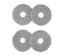 Paños de microfibra para mopa Conga 13090 Spin Revol paquete de 4 almohadillas de repuesto duraderas para Conga 13090 Robot gris trapeador para Conga 13090 Spin Revol Home, paquete de 4 repuestos de