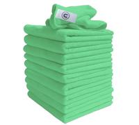 Paños De Microfibra Similar a Exel Mágico Limpieza prendas. Químico Sin limpieza. Grande Súper Suave Premium Fibra, Tela Lavable Duster para coche, Motocicleta, Doméstico Appliances, Uso Industrial - Verde, 40x40cm