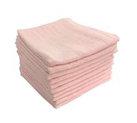 Paños de muselina - paquete de 10 unidades, paños para bebés, pañales de tela, 70 x 80, pañales de gasa, certificado Öko-Tex (10 rosa)