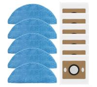 Paños de repuesto de ajuste directo y bolsas de polvo para robot aspirador ILIFE A30 Pro para una integración perfecta y salida fiable