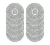 Paños de Repuesto, Mopa Paño Almohadillas para Cecotec Conga-X70 Robots Aspiradora, paños de repuesto lavables, kit de accesorios para mopas(10 piezas)