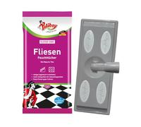 Paños húmedos para azulejos de POLIBOY, 1 x 15 toallitas, con accesorio de | Toallitas húmedas para limpiar suelos, baños y azulejos de pared, ideales para pelar animales y huellas de patas - Fabricado