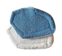 Paños húmedos y secos para aspiradora de vapor Hoover | Se adapta a Hoover Dual Steam Plus, acción de limpieza profunda, atrapa la suciedad, lavable a máquina, juego azul y blanco