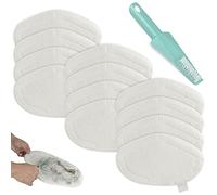 Paños Lavables 12 Piezas de Microfibra Almohadillas Mopas Compatible con Polti Vaporetto (Alternativa para PAEU0332)