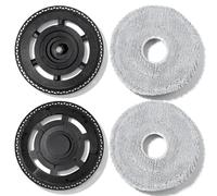 Paños Repuesto con Soporte para Xiaomi Robot Vacuum H50Pro/H50/S40 Pro | Paños de microfibra absorbentes para fregar, placas de mopa de ABS duradero, accesorios lavables y reutilizables aspiradora