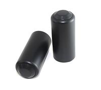 PANOVO - Un par (2 piezas) de micrófono inalámbrico negro con tapa de rosca/cubierta/taza para sistema de micrófono inalámbrico micrófonos de mano