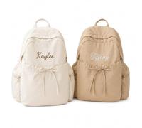 PANPANZZ Mochila Lazo Bordada Personalizada Nombre E Iniciales Para Niñas