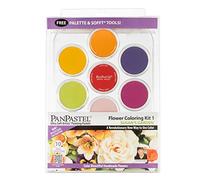 PanPastel 30115 Susan Tierney Cockburn Flower Coloring #1 Ultra Soft Artist Pastel Kit de 10 colores con herramientas suaves y paleta