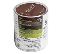 PanPastel Juego de 5 Colores, Juego de Colores Tierra Extra Oscuros