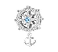 PANPOKI Colgante de plata de ley 925, diseño de animales marinos (delfín, tortuga, pescado, estrella de mar) para pulseras y collares para mujer