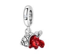 PANPOKI Colgante de plata de ley 925, diseño de animales marinos (delfín, tortuga, pescado, estrella de mar) para pulseras y collares para mujer