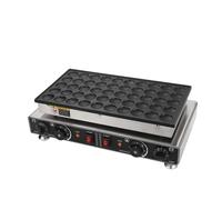 Panquequera Electrica, Mini Máquina Para Hacer Panqueques 25/50 Gofres, con Revestimiento Antiadherente, Control preciso de temperatura y tiempo,50-300℃, 0-5 minutos 50holes1700W