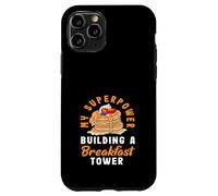 Panqueques Mi Superpoder Construyendo Una Torre De Desayuno Carcasa para iPhone 11 Pro
