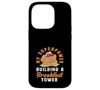 Panqueques Mi Superpoder Construyendo Una Torre De Desayuno Carcasa para iPhone 14 Pro