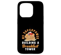 Panqueques Mi Superpoder Construyendo Una Torre De Desayuno Carcasa para iPhone 15 Pro