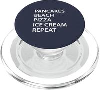Panqueques Playa Pizza Helado Repetir PopSockets PopGrip para MagSafe