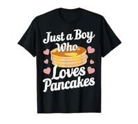 Panqueques Solo Un Chico Que Ama Los Panqueques Comida Para El Desayuno Camiseta