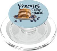 Panqueques y ataques de pánico Humor Salud Divertido Comida PopSockets PopGrip para MagSafe
