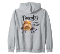 Panqueques y ataques de pánico Humor Salud Divertido Comida Sudadera con Capucha