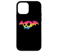 Pansexual Bat Vampire Skull Pan Pride Flag Goth Halloween Carcasa para iPhone 12 Mini