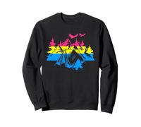 Pansexual Camping LGBTQ Pride Flag Pan Natural Lovers Sudadera