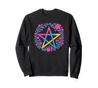 Pansexual Pentagram Wiccan Pagan Pan Pride Flag Boho Sudadera