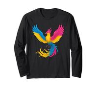 Pansexual Phoenix Bird Pan Pride Flag Rising From Ashes Manga Larga